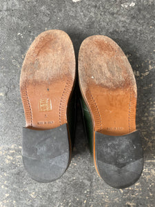 Aime Leon Dore Green White Leather Loafers