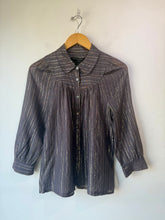 Marc Jacobs Metallic Striped Button-Up