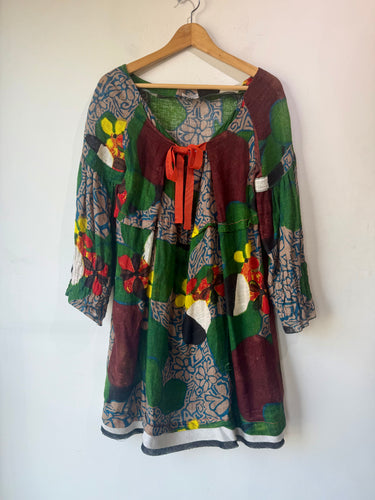 Philosophy di Alberta Ferretti Green Multi Dress