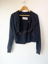 Grau Navy Cashmere Cardigan Sweater