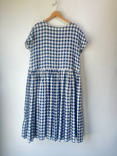 Casey Casey blue and white gingham dress, picniccore gingham dress