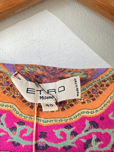 Etro Rainbow Paisley Top