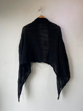 Issey Miyake Plantation Black Knit Cropped Cardigan