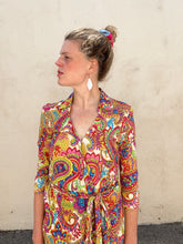 Dolce & Gabbana Pink Paisley Wrap Dress
