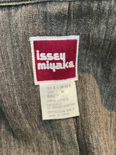 Issey Miyake Brown Linen Ruffled jacket