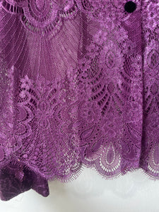 Philosophy Lorenzo Serafini Purple Lace Blouse