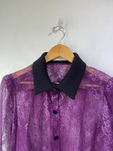 Philosophy Lorenzo Serafini Purple Lace Blouse