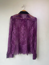 Philosophy Lorenzo Serafini Purple Lace Blouse