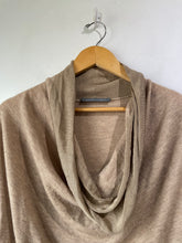 Alberta Ferretti Brown Cashmere Cowl Neck Sweater