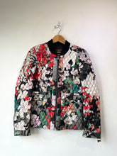 Roberto Cavalli Quilted Black Floral Jacket