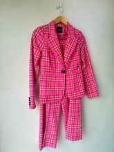 Smythe Pink Plaid Two-Piece Pantsuit