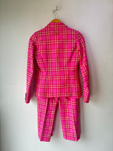 Smythe Pink Plaid Two-Piece Pantsuit