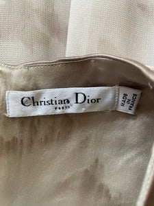 Christian Dior Handpainted Mesh Silk Dress