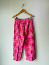 Smythe Pink Plaid Two-Piece Pantsuit