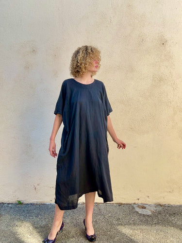 Vintage Kenzo Black Cotton Dress