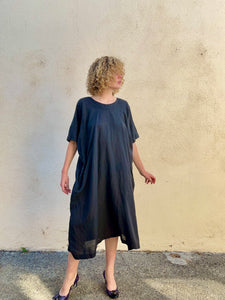 Vintage Kenzo Black Cotton Dress