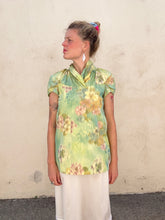 Marni Green Yellow Floral Blurry Blouse