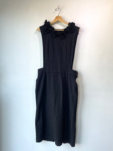 Comme des Garcons Black Brocade Overall Dress