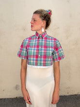 Wishful Sinful Raspberry Plaid Lace Trimmed Shirt