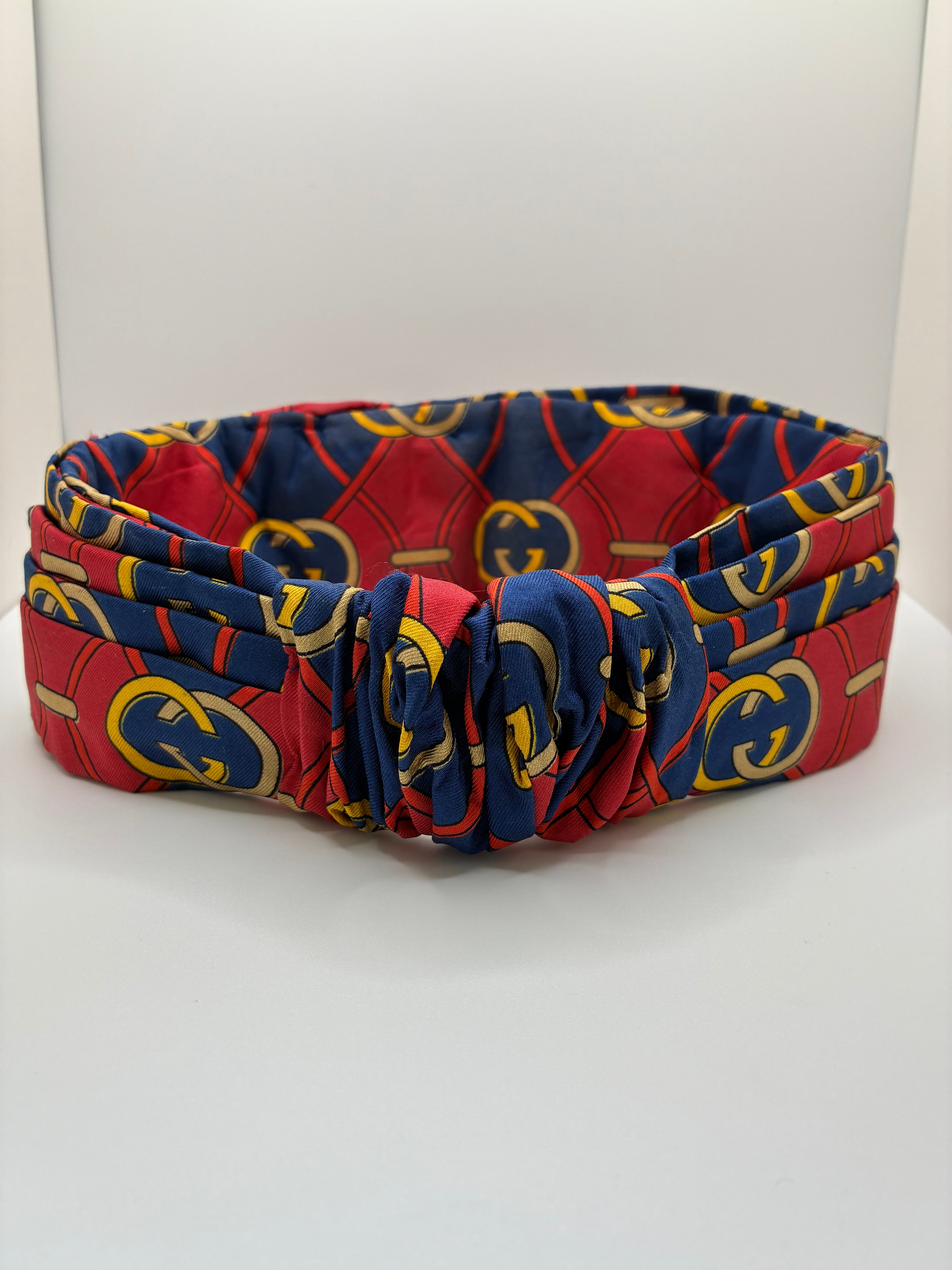 Gucci Red and Blue Logo Headband – The Curatorial Dept.