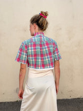 Wishful Sinful Raspberry Plaid Lace Trimmed Shirt