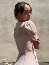 Vintage Pink Sheer Maxi Dress