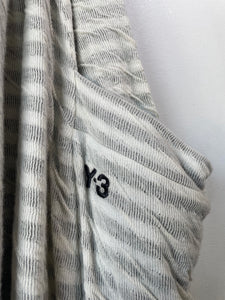 Y-3 Yohji Yamamoto Grey Stripe Knit Skirt