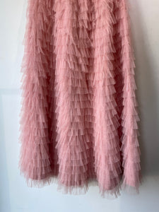 Pink CQ by CQ Ruffly Tiered Maxi Skirt