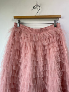 Pink CQ by CQ Ruffly Tiered Maxi Skirt