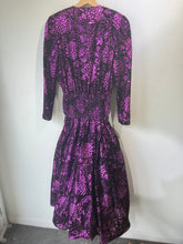Vintage Diane Freis Purple Beaded Velvet Gown