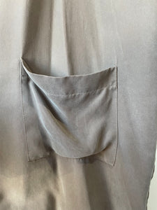 Howard Olive Loose Draped Open Blazer