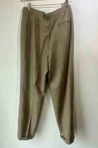 Vintage Bill Blass Brown Herringbone Pants Suit