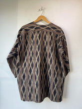 Issey Miyake Brown Cotton Silk Pattern Jacket