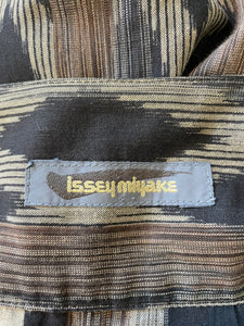 Issey Miyake Brown Cotton Silk Pattern Jacket