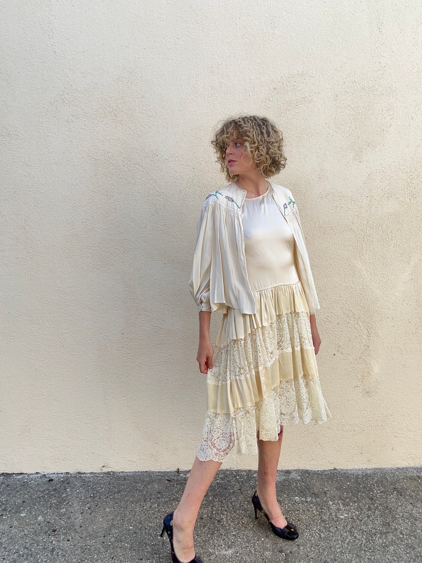 cream victorian dress Lovely Marie Antoinette fawn and cream steampunk rococo Victorian dress