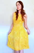 Vintage Yellow Beaded Silk Flapper Dress