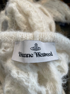 Vivienne Westwood Cream Lacework Knit Arm Warmers