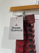 Vivienne Westwood Edith Red & Gold Knit Arm Warmers