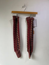 Vivienne Westwood Edith Red & Gold Knit Arm Warmers