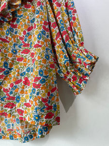 Doen Floral Ruffle Samara Blouse in Liberty Fabric