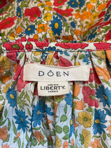 Doen Floral Ruffle Samara Blouse in Liberty Fabric