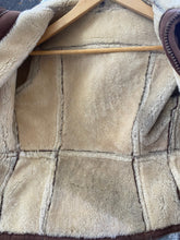 Vintage Fireside Creek Brown Suede Shearling Jacket