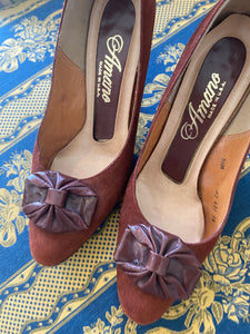 Vintage Amano Brown Suede Shoes