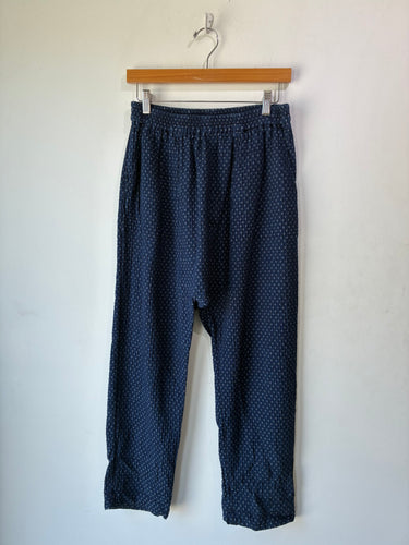Raquel Allegra Indigo Blue Pants with White Dot