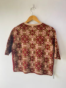 Dries van Noten Rust Tan Short Sleeve Knit Top