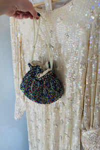 Vintage Beaded Polka Dot Bag