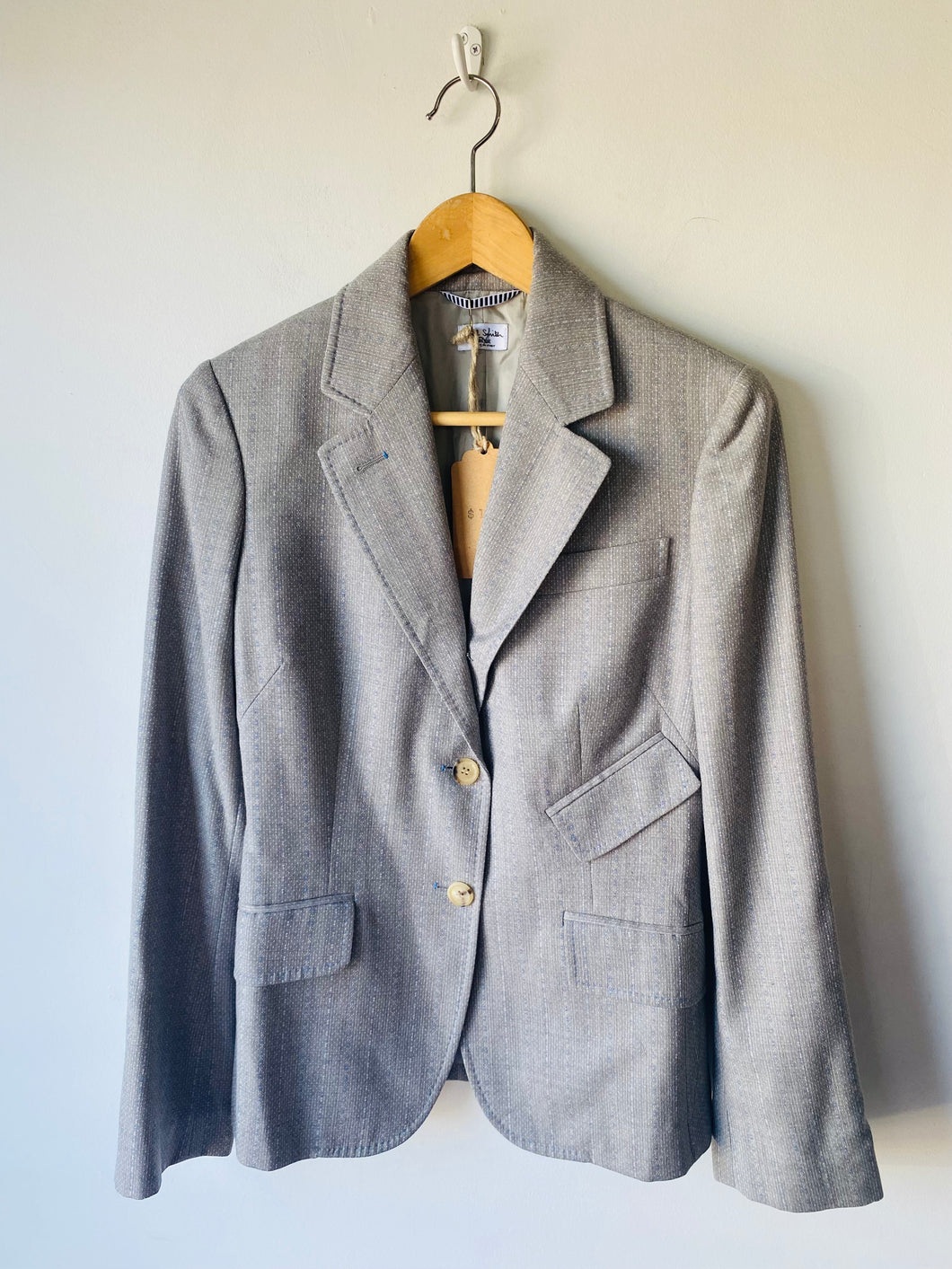Vintage Paul Smith Blue Grey Wool Jacket