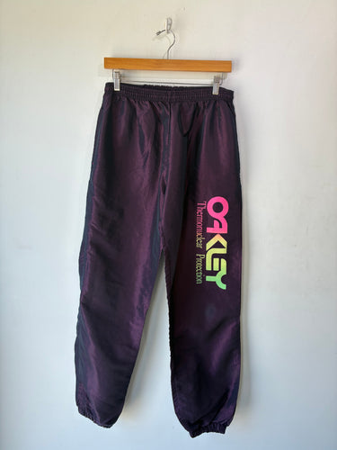Oakley Purple Nylon Track Pants