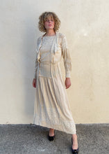 Victorian Crepe Raw Silk Dress