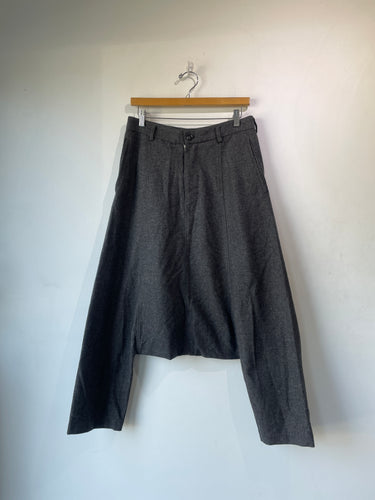 Comme des Garcons 2016 rey wool drop crotch pants